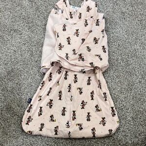 Halo Pink Minnie Mouse Sleep Sack Swaddle